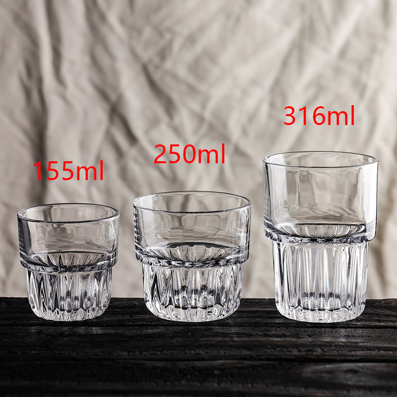 Espresso Shot Glass - 155ml/250ml/316ml Kubek do kawy Żaroodporne szklane