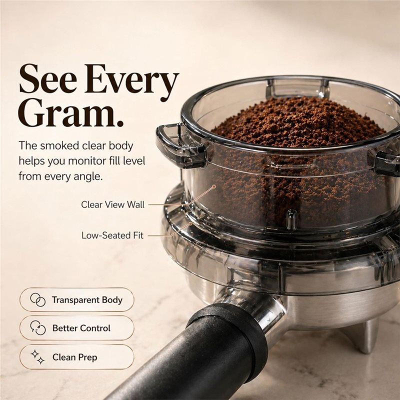 Breville Espresso Barista Express - Promocja! Lejek do portafiltera z systemem