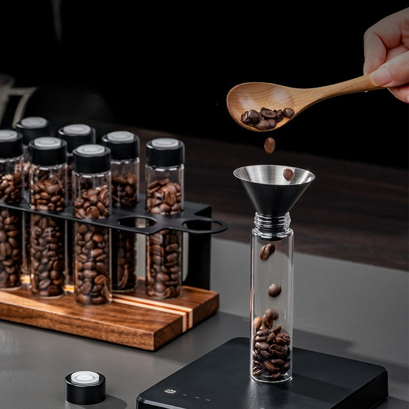 Słoiki szklane na kawy JUSTINL – Coffee Equipment Rack recenzja i cena