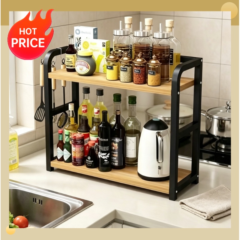 1 szt. 2-poziomowa metalowa pó – Coffee Equipment Rack recenzja i cena