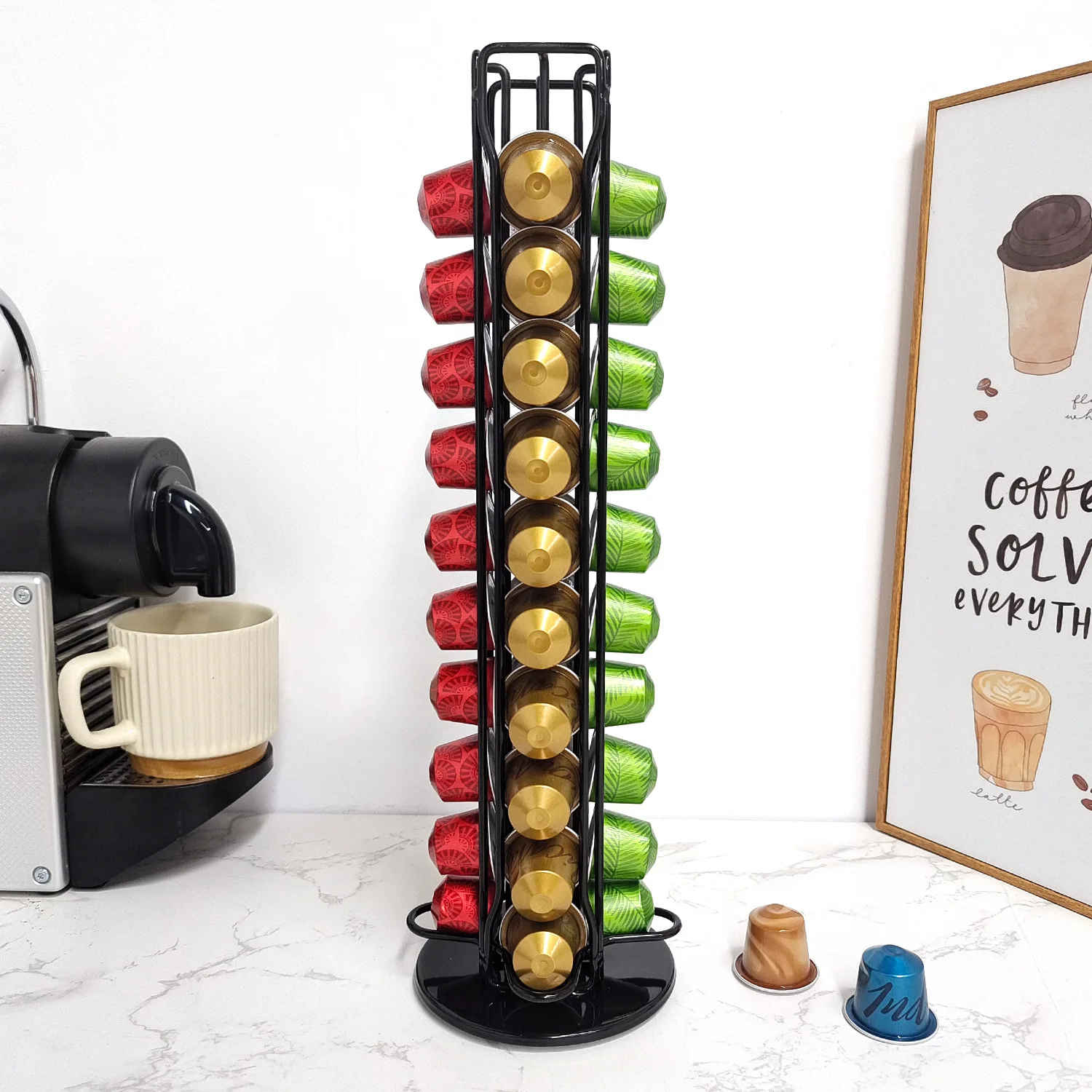 1PC 40 kapsułek z kawą Nespres – Coffee Equipment Rack recenzja i cena