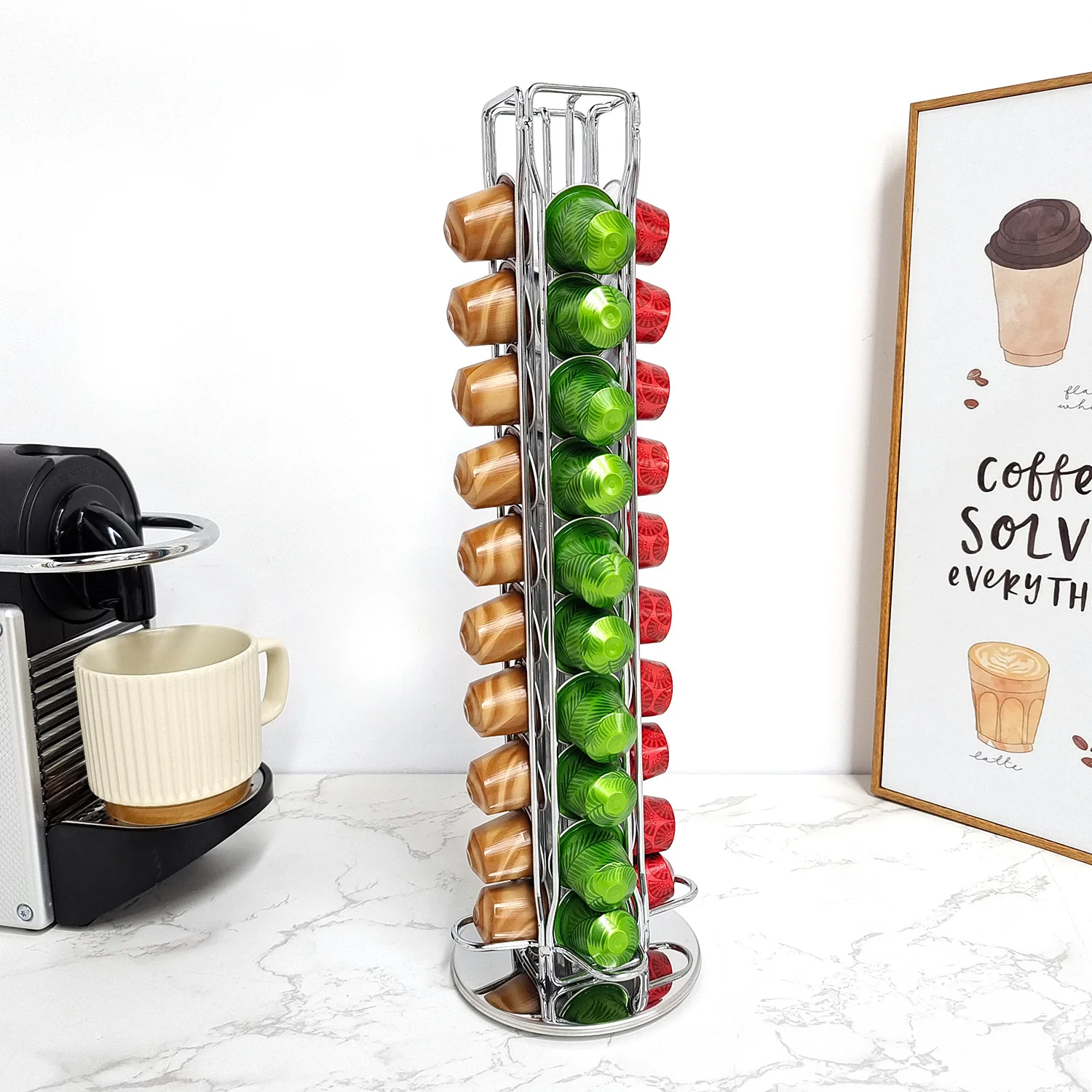 1PC 40 kapsułek z kawą Nespres – Coffee Equipment Rack recenzja i cena
