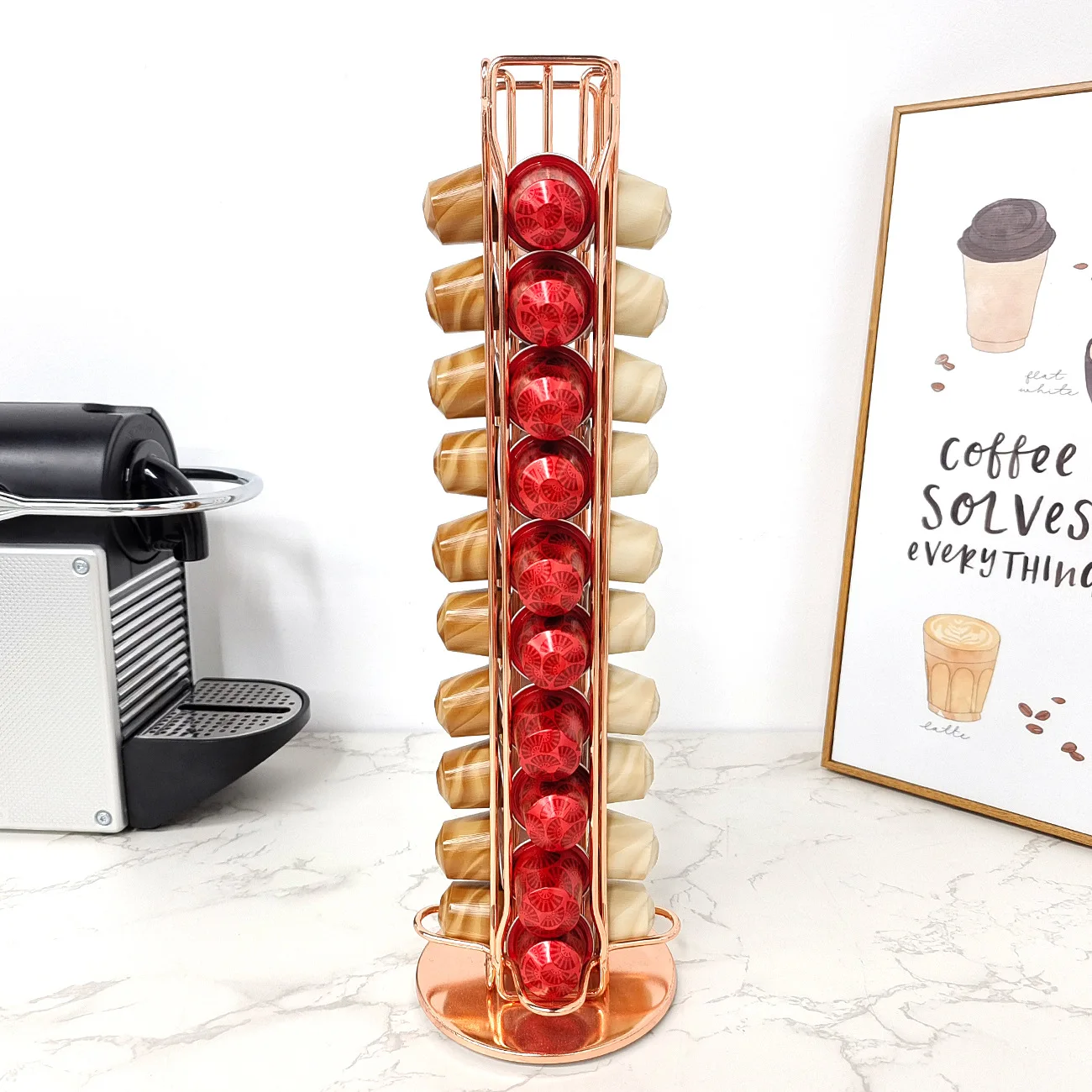 1PC 40 kapsułek z kawą Nespres – Coffee Equipment Rack recenzja i cena