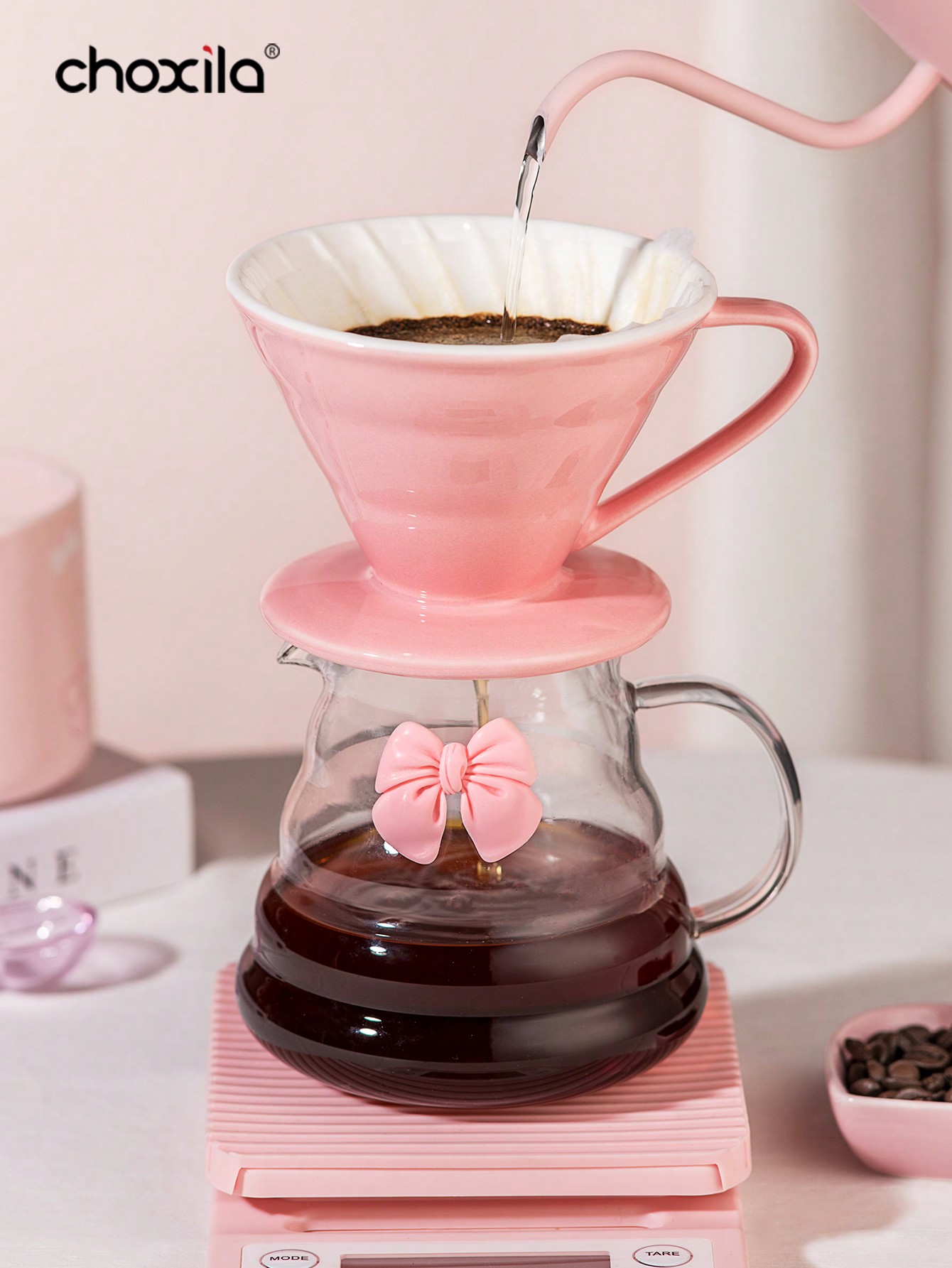 1 zestaw różowego zestawu do k – Coffee Equipment Kit recenzja i cena